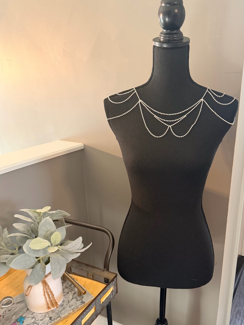Bridal Draped Shoulder Necklace